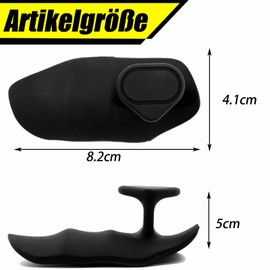 BbiuRer Gym Handschuhe, Trainingshandschuhe Herren, Gym Zubehör, Fitness Handschuhe Herren, Silikon-Material, Schwarz, Für Powerlifting, Klimmzüge, Bodybuilding Und Crosstraining