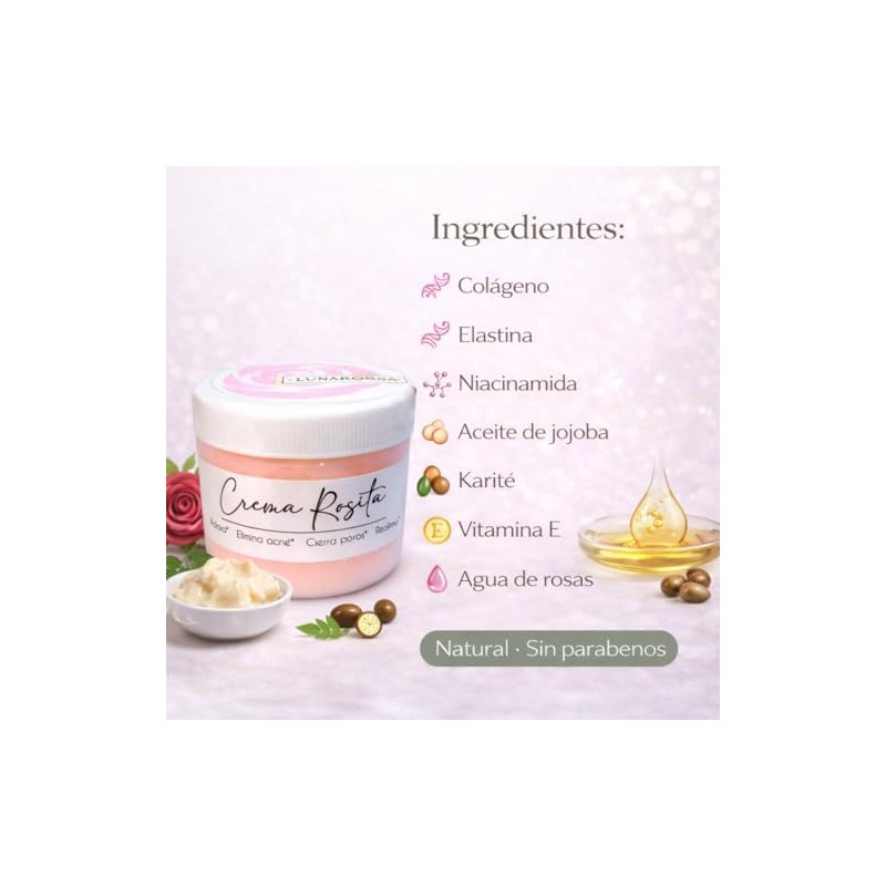 Crema Rosita de Obregón Original 100gr Protección Solar 15 con