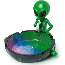 EASICOZI Gifts Alien Smoking Ashtray (Multicolor)