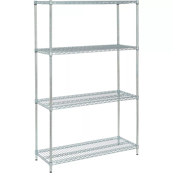 Nexel Medium Duty Wire Shelving Unit Zinc Chromate 36"W x