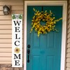 Interchangeable Welcome Sign for Front Porch Standing 47"X8" Outdoor Large