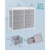 SONGMICS Dresser for Bedroom with 6 Drawers, Chest of Drawers,
