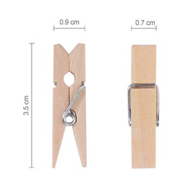 Anpro 150 PCS Mini Wooden Pegs,Mini Pegs for Holding Photo Paper,Photo Pegs for Craft and DIY Decoration