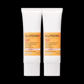 Illyoon [일리윤][2입] 무기자차 장벽 선크림 SPF50+/PA++++ [Illiyoon][2 Pack] Non-Chemical Barrier Sunscreen SPF50+/PA++++