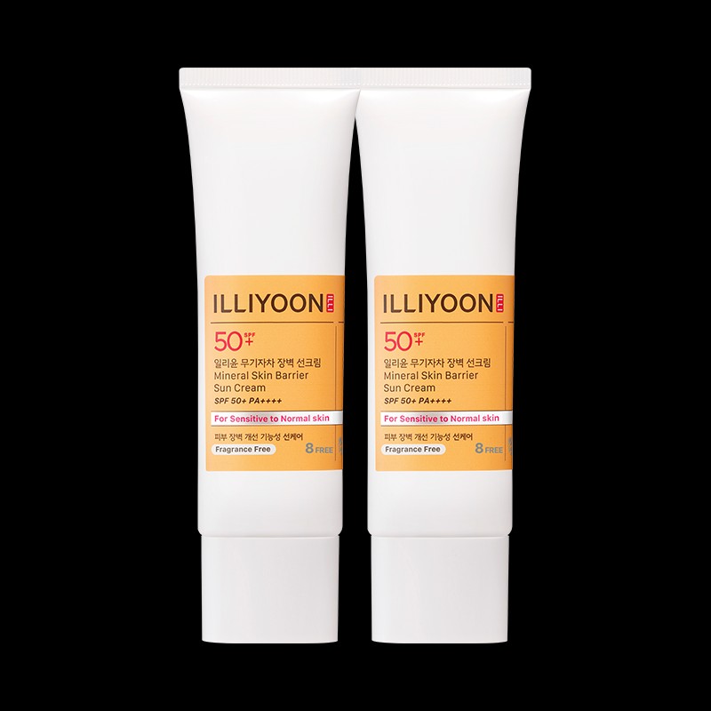 Illyoon [일리윤][2입] 무기자차 장벽 선크림 SPF50+/PA++++ [Illiyoon][2 Pack] Non-Chemical Barrier