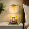 Shang Chiang Candle Warmer Lamp with Clear Glass Globe and
