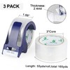 BOMEI PACK Packing Tape with Blue Dispenser Clear Packaging Tape