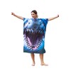 Catalonia Shark Surf Poncho Changing Towel Robe - Quick-Dry Microfiber