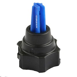 Hypro FC-XT020 Fast Cap Boom X Tender Boomless Spray Nozzle Size 20, Pre-Orifice Technology, 105-Degree Spray Angle, 15-Feet Spray Swath At 40 PSI, 1/4" MNPT Thread, Blue