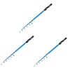 BESPORTBLE 3pcs Portable Mini Fishing Rod Durable Telescopic Pole Ocean