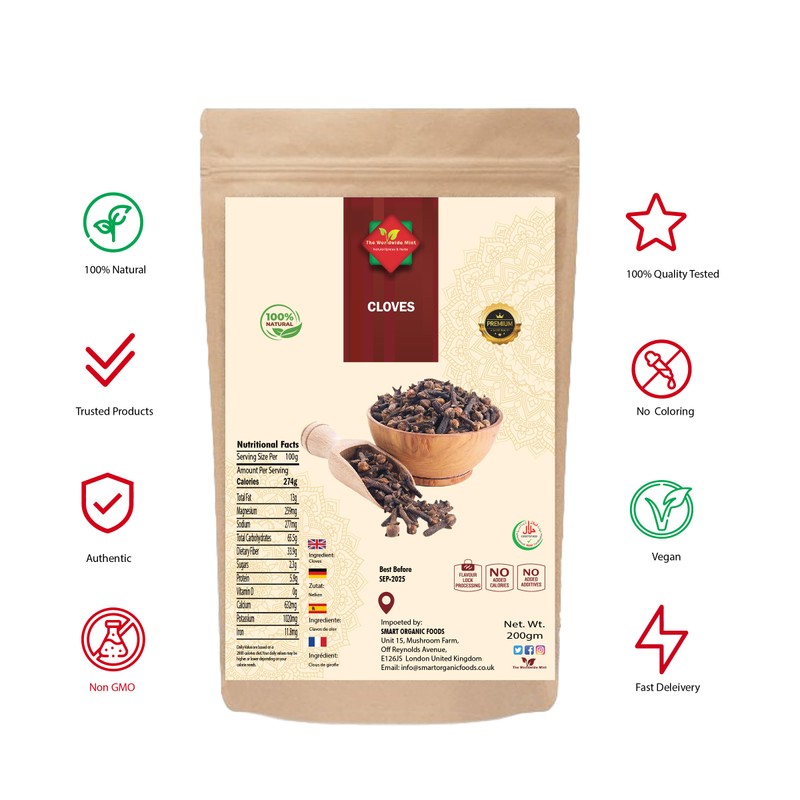 Cloves Whole I Premium Quality I Sun dried in Organic