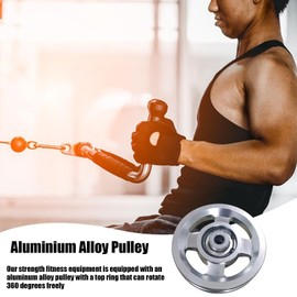 Weight Pulley | Aluminum Alloy Bearing Pulley Wheel | Rotation Traction Wheel Silence Smooth 360 Rotation for Pulley System Attachment Lifting Gym Equipment