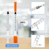 Syringes 1ml/cc 30G, Plastic Multi-Purpose Measuring Tools, Plastic Tube for
