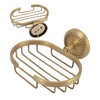 Soap Dish Wall Mounted Twisted Pattern Soap Holder Copper Stainless