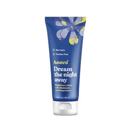 ASUTRA Locin de melatonina con magnesio, 3.4 fl oz - con aceite de almendras dulces, manteca de karit y aceite esencial de citronela para aromaterapia