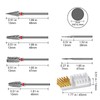 Diesisa 6PCS Nail Drill Bits, 3/32 Inch Efile Nail Drill