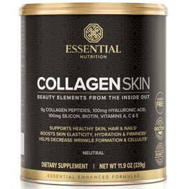 Essential Nutrition Colágeno para la piel - Péptidos de colágeno hidrolizados para mujeres, proteína en polvo con ácido hialurónico - Colágeno para la piel, el cabello y las uñas - Sabor neutro - 11