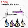 ZTZ MTB Hydraulic Disc Brake Set, 4 Piston Hydraulic Brakes