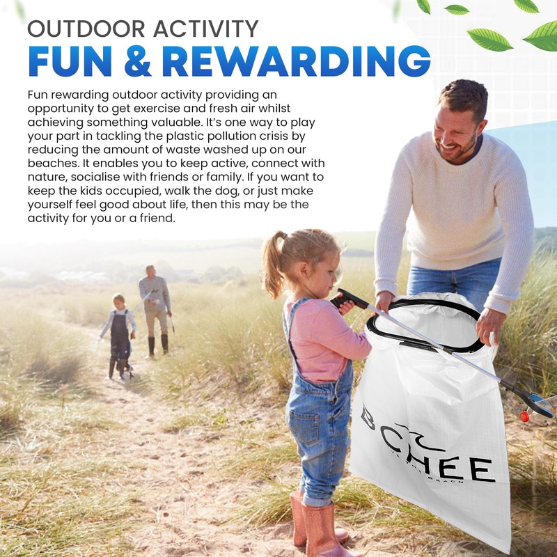BCHEE Litter Picking Beach Clean Kit | 4-Piece Set |
