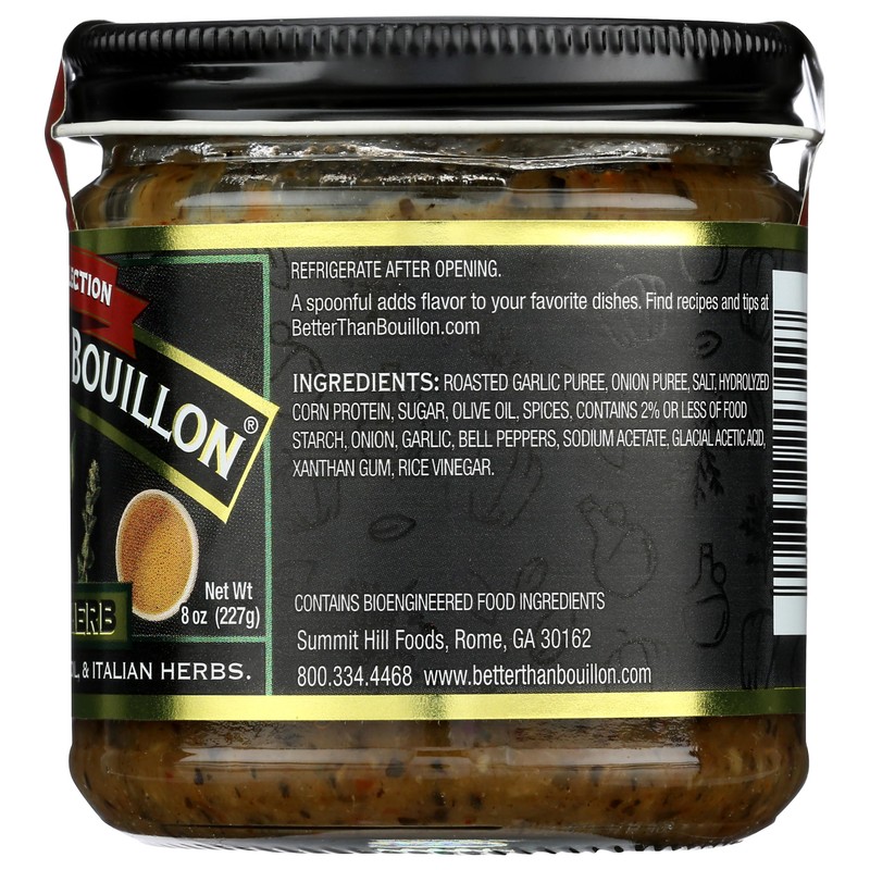 Better Than Bouillon Italian Herb Base, Culinary Collection, Zero Trans