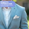 The Tie Co™ Satin Polyester Pocket Square – 28x28cm Handkerchief/Hanky