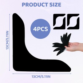 Anti-Slip Rug Underlay Grippers, Washable Reusable V-Shape Non-Slip Underlay for Wooden Laminate and Carpeted Floors Prevents Curling and Keeps Rugs in Place