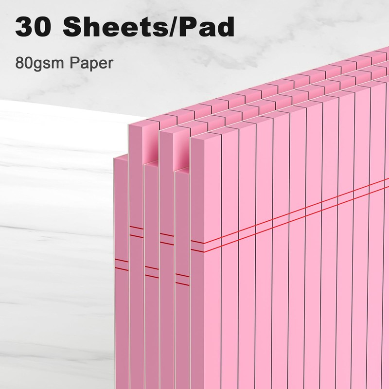 AILZFEI Pink Legal Pad Note Pads 8.5 x 11 inch,