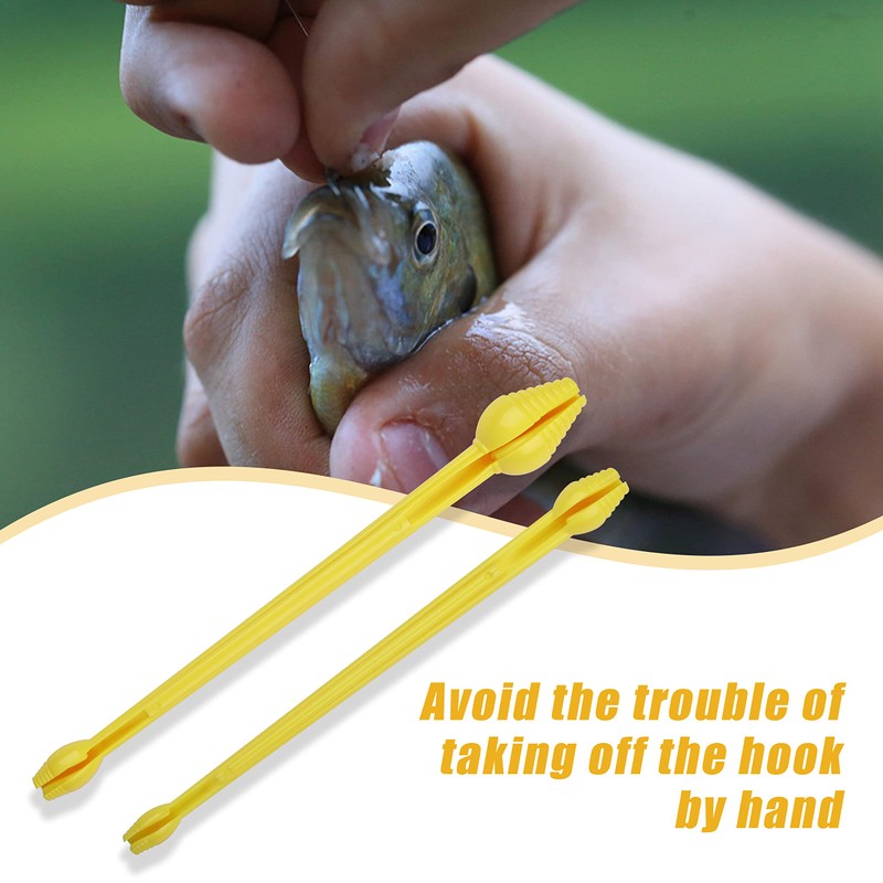 Portable Fishing Unhooking Disgorger 6pcs Plastic Fish Hook Remover Extractor