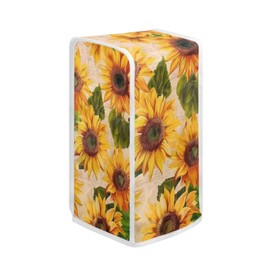 ZUXONGSY Sunflower Can Opener Dust Cover Beige Electric Can Opener Dust Cover Home Kitchen Decorative Can Opener Cover for Women Gift