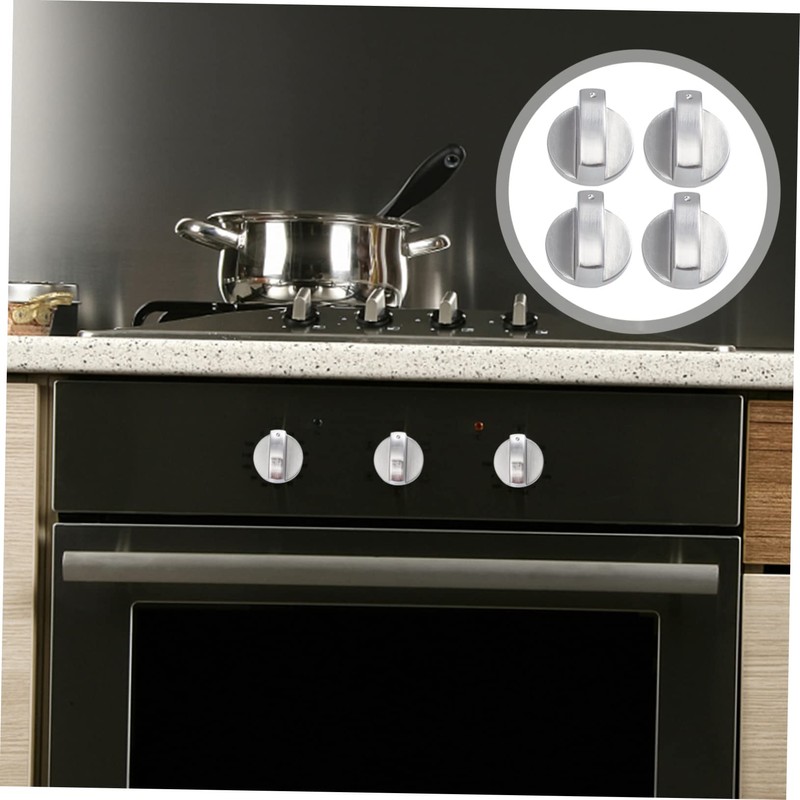 Tofficu Burner Control Knobs 4pcs Replacement Stove Knobs for Electric