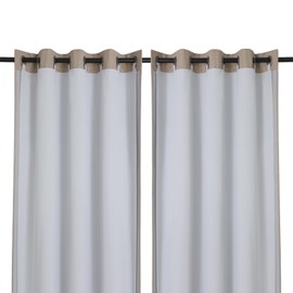 Chyhomenyc 2 Panels 100% Blackout Curtain Liners, 100% Darkening Blackout Liner for 95 96 Inch Curtains, Each 50" Wx92 L, 2 Liners Per Set with 17 Pieces Rings