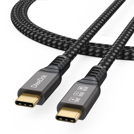 DteeDck USB C Monitor Video Cable 3Ft, 4K@60Hz Display/20Gbps Data Transfer/100W Fast Charging USB Type C Cord USBC 3.2 Gen 2 for Monitor Docking Station Laptop Phones and More