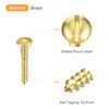sourcing map Wood Screws M2.5 x 16mm Slotted Round Head
