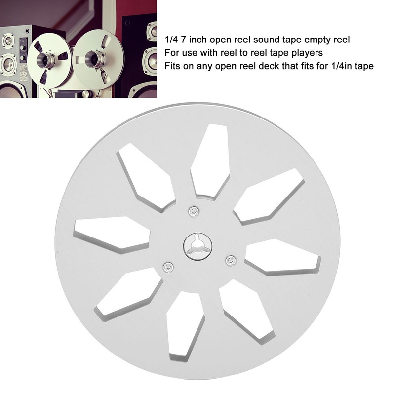 1/4 7 Inch Empty Tape Reel Aluminum Alloy 8 Hole