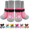 PUPTECK 2 Pairs of Dog Socks Non-Slip Dog Shoes Paw
