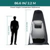 Portable Camping Shower Kit: 7ft Tent, 6000mAh Pump, 1500W Heater