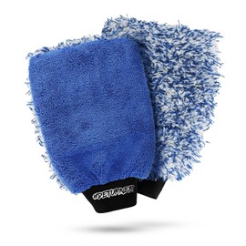 DETURNER Premium Car Wash Mitt, Double Sided Microfiber, Blue, Pack of 1