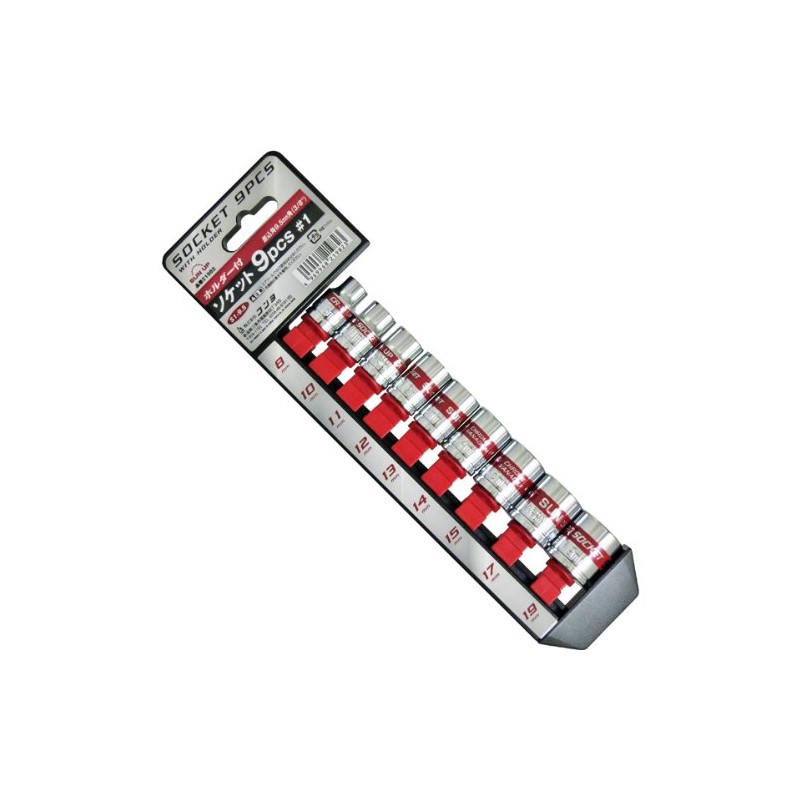 KONYO SUN UP Socket Wrench Set with Holder 9 pcs.