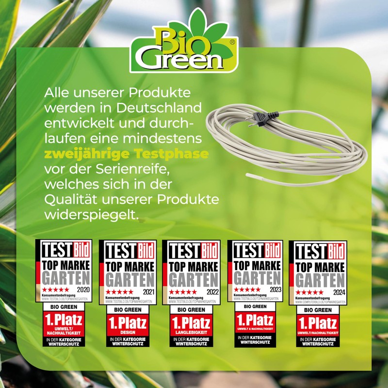 Bio Green rearing products heating cable, white