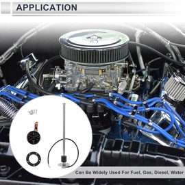 RATCHROLL RATCHROLL 1set Fuel Sending Unit and Gauge Kit 360mm Length Boat Fuel Sending Unit Marine Fuel Sender Unit Black Silver Tone Metal 240-33 Ohm