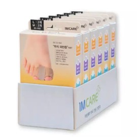 Pulida 풀리다 무지 밸런스 케어링 (M사이즈 + L사이즈) 6개 한박스 발가락교정 Pully Moozie Balance Care Ring (M Size + L Size) 6 Pieces per Box Toe Correction