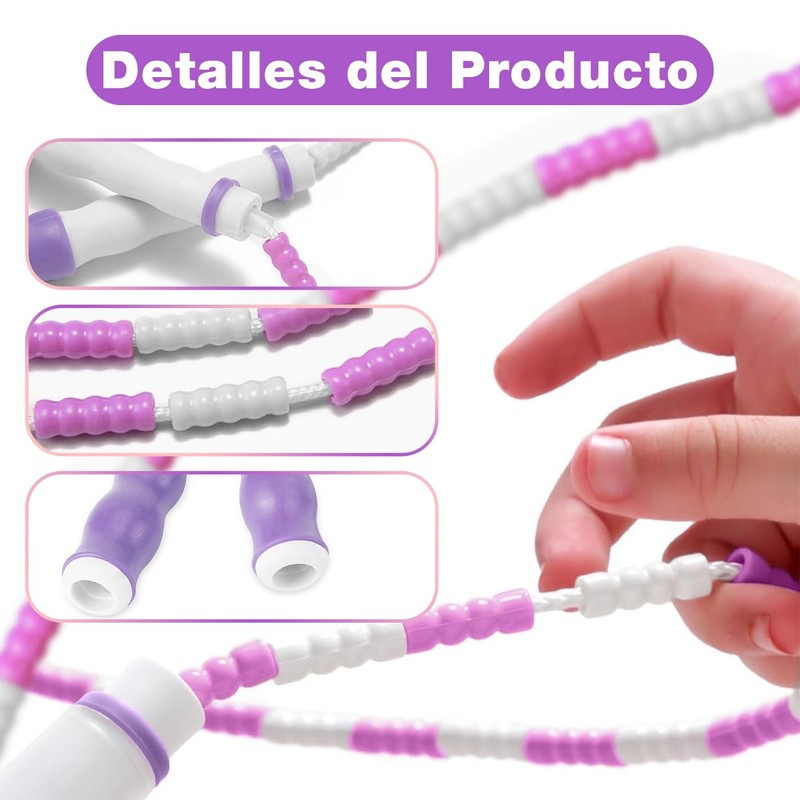 Cuerda para Saltar con Abalorio,Cuerda para Saltar Segmentada,Cuerda de Saltar