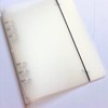 6 Hole Ring Notebook Refill A5 B6 Journal Book Clear