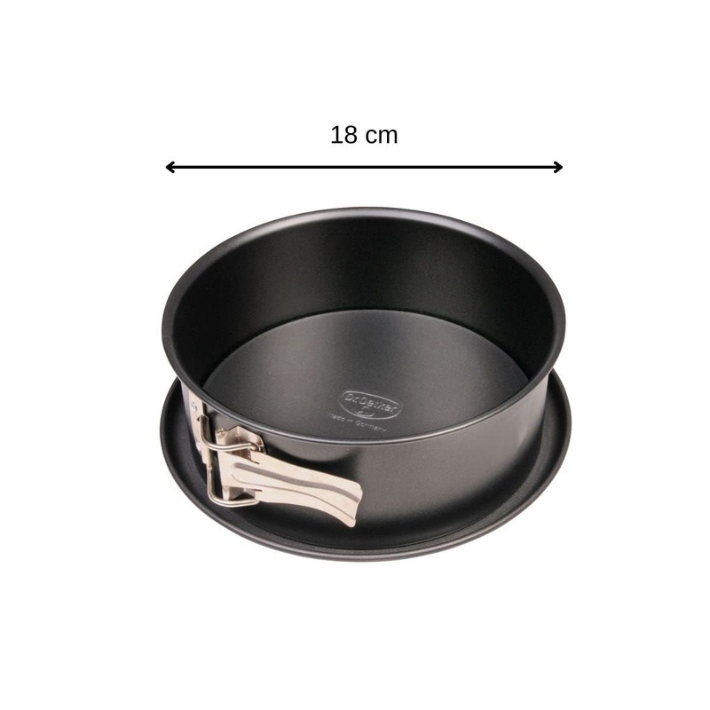 Dr. Oetker Tradition 18 cm Non-Stick Bakeware Springform, Black