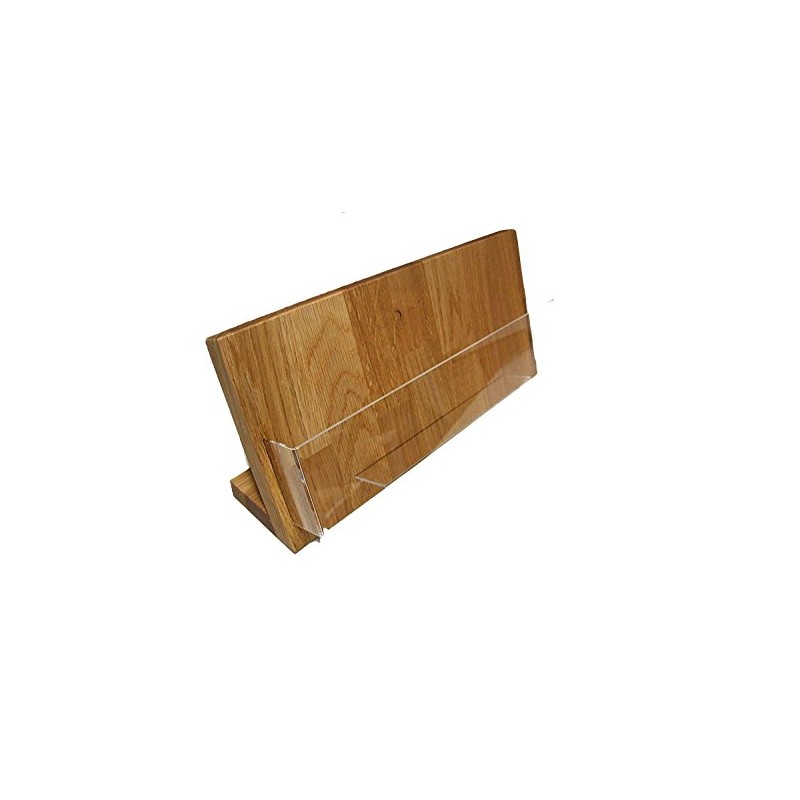 Oak DIN Long DL Landscape Leaflet Holder Acrylic