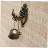 STOBAZA 3pcs Iron Elephant Door Bell Wall Mount Home Ornament