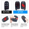 REMOCH Key Fob Cover for Dodge Accessories 5 Button Key