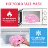 Compresa de hielo para el rostro, mascarilla de hielo reutilizable,