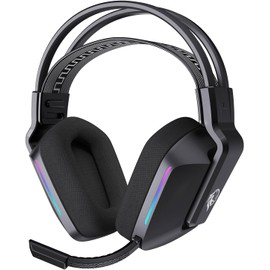 Audifonos Inalambricos Diadema, Auriculares Inalámbricos Bluetooth 5.2, Audifonos Gamer con Micrófono Desmontable, Doble Conexión, Batería de 40 Horas (Negro)