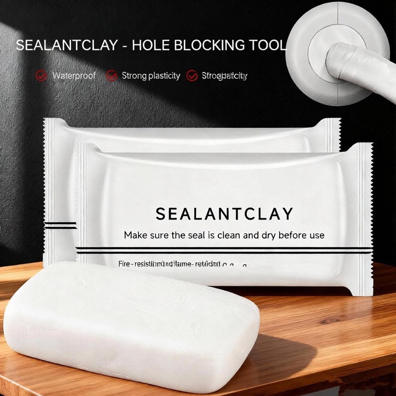 14pcs White Waterproof Sealant Clay Mastic Air Conditioning Hole Repair